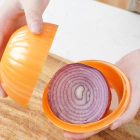 1pc Plastic Onion Storage Keeper Pod (Color: Orange)